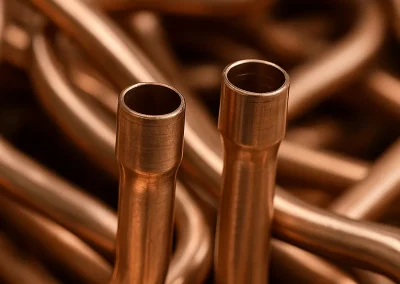 industrie CVC HVAC deformation extremite expansion evasé tube cuivre cintrage rayon court